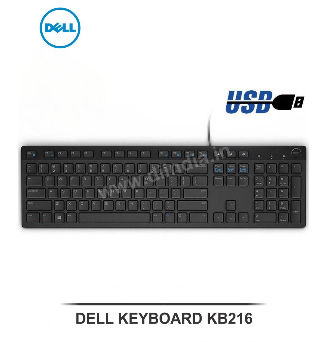 DELL USB KEYBOARD WIRED KB216 ( INCLUDING GST)