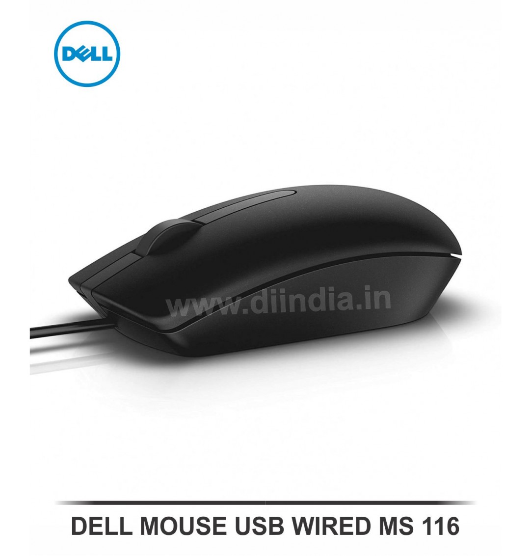 DELL USB MOUSE WIRED MS116 ( INCLUDING GST )