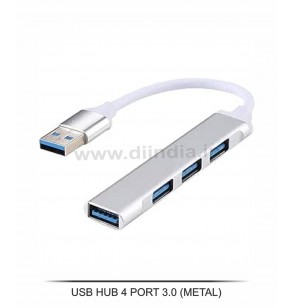 Di USB HUB 4 PORT 3.0 (METAL) 15CM CABLE