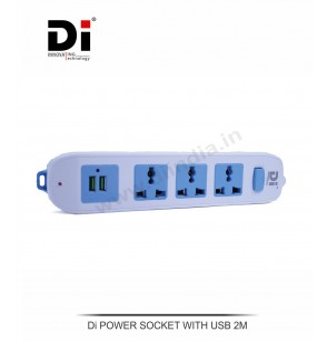 Di POWER SOCKET EXTENSION BOARD With USB 2M