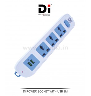 Di POWER SOCKET EXTENSION BOARD With USB 2M