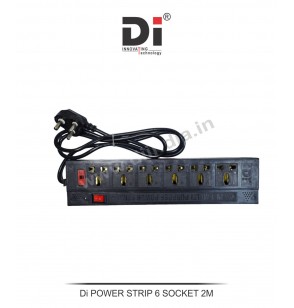 Di POWER STRIP 6 SOCKET 2M (1 YEAR WARANTY)