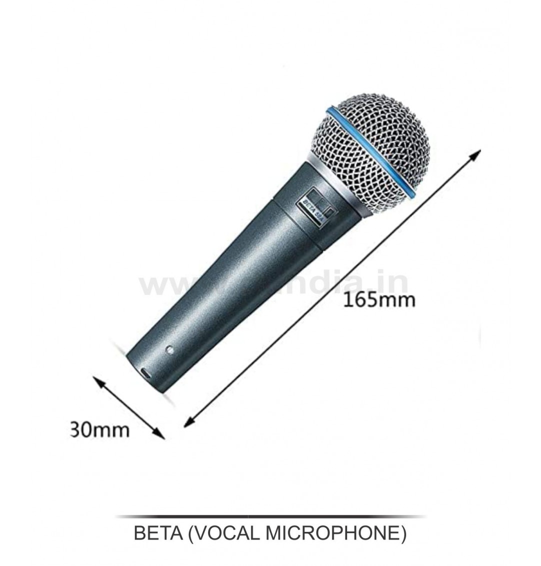 BETA WIRE MIC DYNAMIC VOCAL MICROPHONE