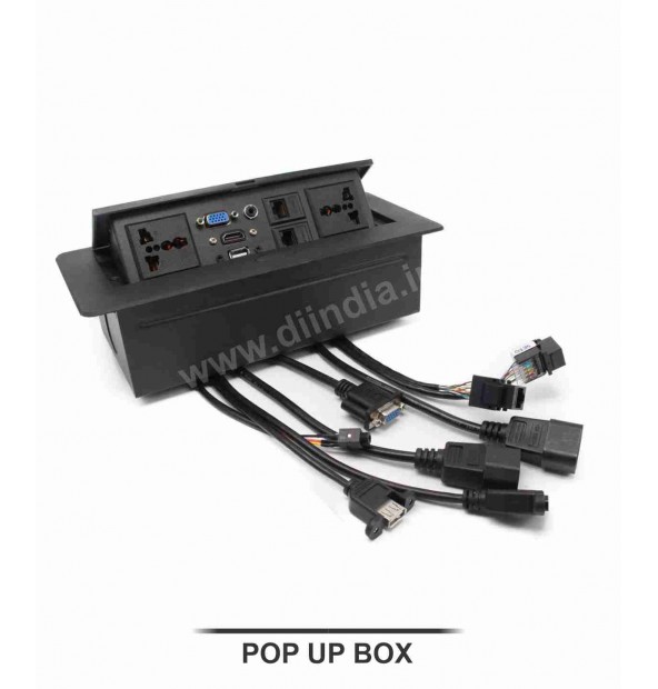  POP UP BOX WITH (HDMi VGA USB LAN POWER AUDiO)