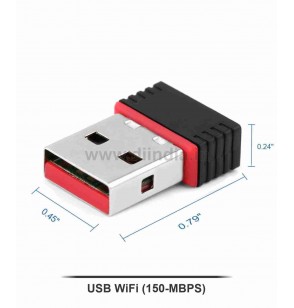 USB WiFi ADAPTER NANO 2.4GHZ (150-MBPS)