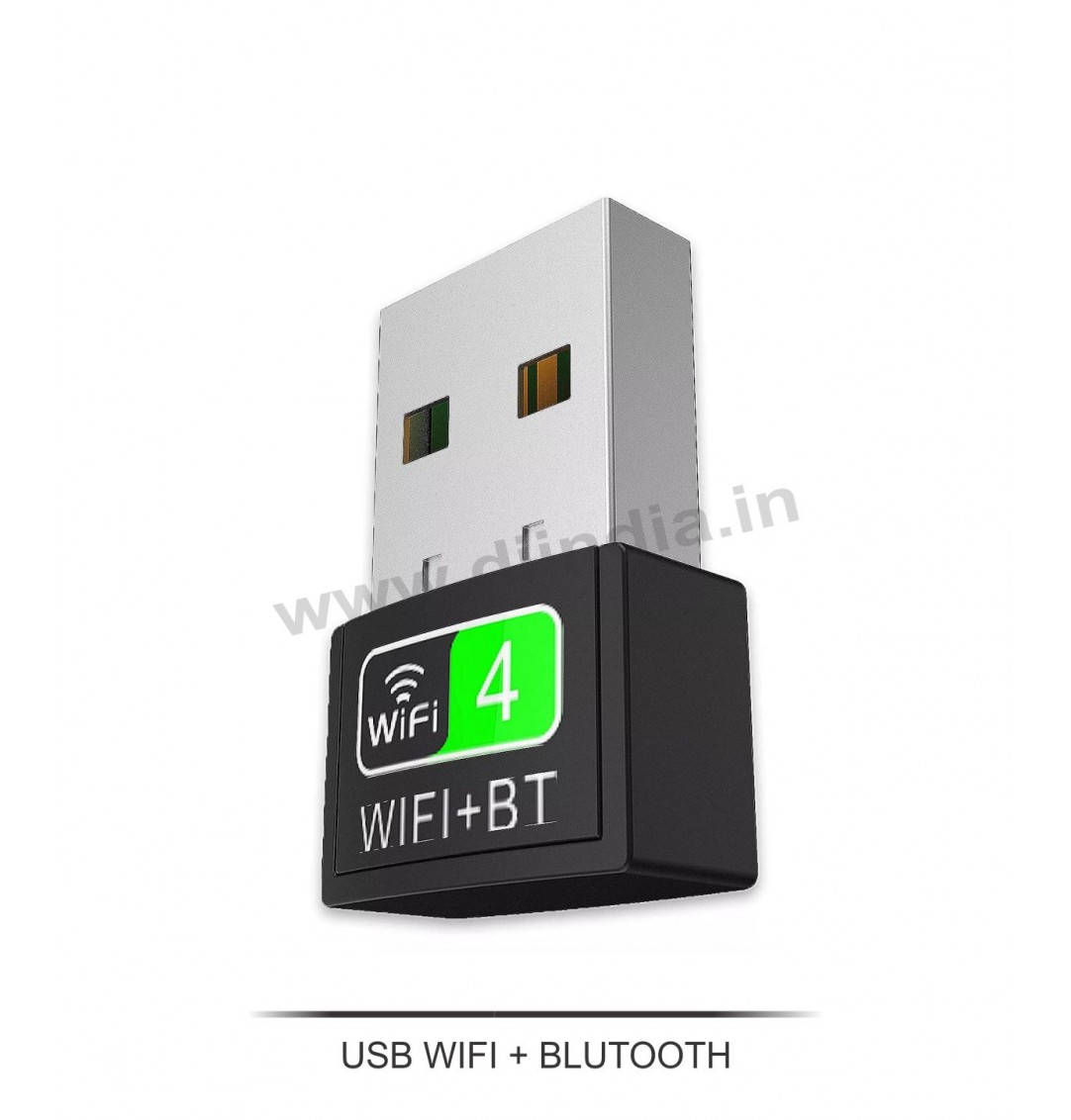 USB WiFI ADAPTER 2.4GHZ WITH BLUETOOTH 4.0 (2 IN 1)